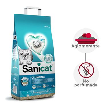 Sanicat Cumpling White Marseille Active Areia para gatos