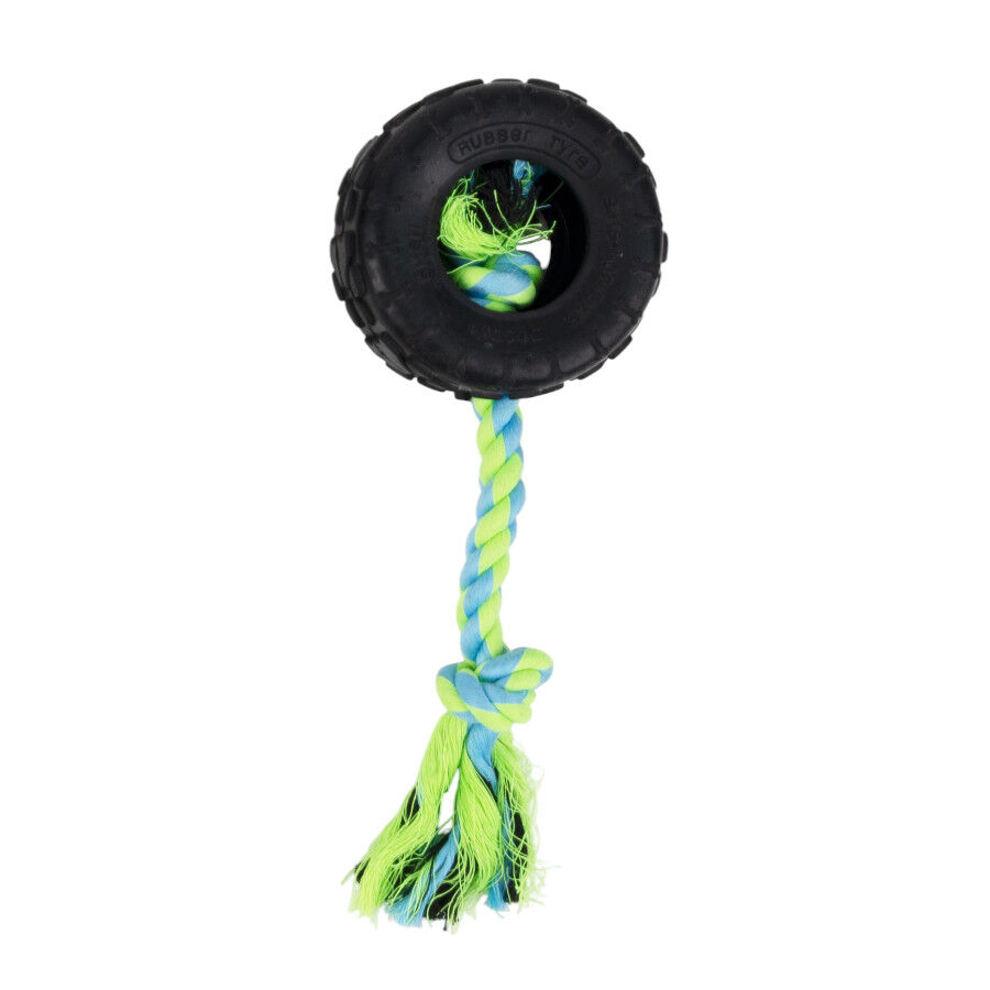 Tootoy! Pull Mordedor pneu de corda pequeno para c&atilde;es, , large Imagem n&uacute;mero 2