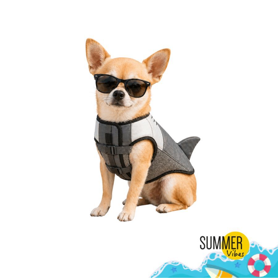 Colete salva-vidas Summer Vibes Shark para c&atilde;es, , large Imagem n&uacute;mero 8