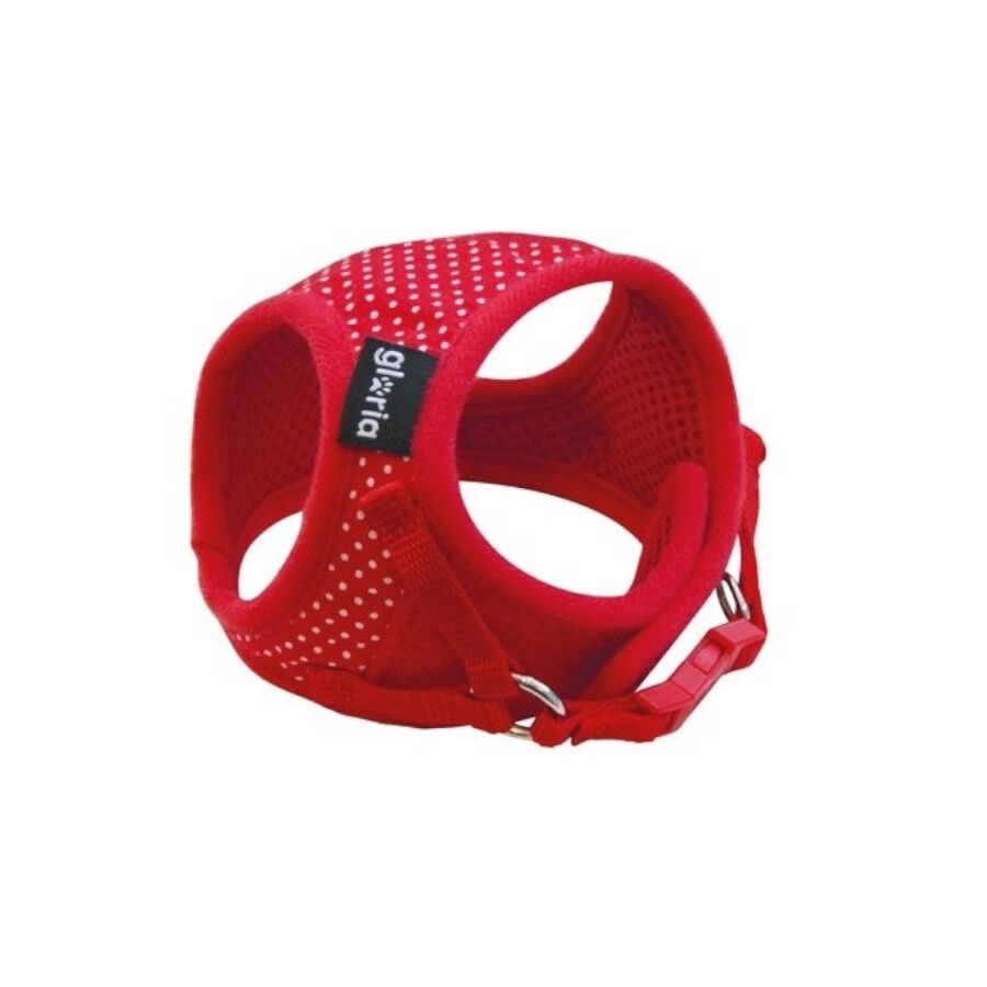 Gloria Peitoral vermelho com bolinhas para c&atilde;es, , large Imagem n&uacute;mero 1
