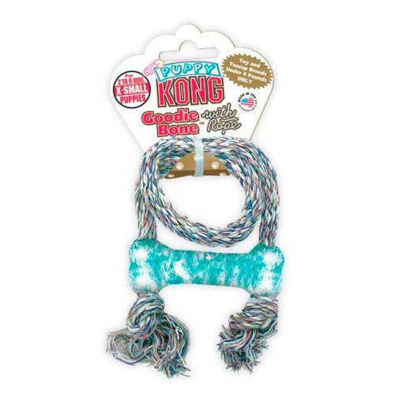 Kong Puppy hueso con cuerda cachorros miniatura Imagem número 1 Kong Puppy hueso con cuerda cachorros miniatura Imagem número 1
