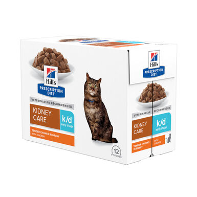 Hill's Early Stage Kidney Care Frango saqueta em molho para gatos