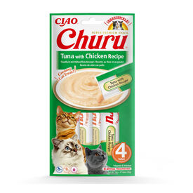 Churu Snack Cremoso de Atum e Frango para gatos - Multipack 12