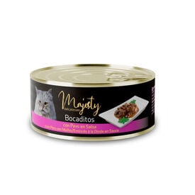 Majesty Adult Bocadinhos Peru em Molho lata para gatos