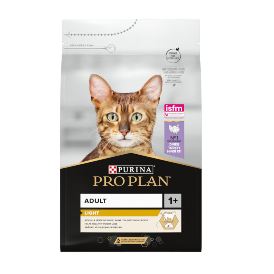 3 kg Pro Plan Adult Light Ra&ccedil;&atilde;o de Peru para gatos, , large Imagem n&uacute;mero 1