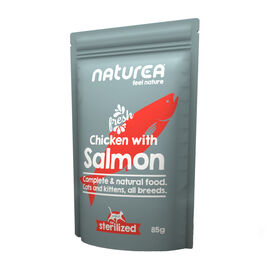 Naturea Frango e Salmão Saqueta para gatos