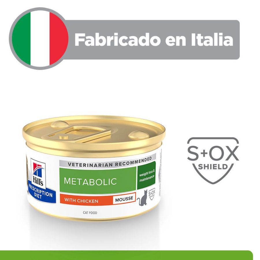 85 g Hill's Prescription Diet Metabolic Mouse de Pollo lata para gatos, , large Imagem n&uacute;mero 5