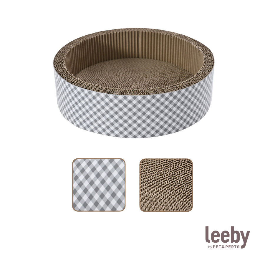 Leeby Domingo cama arranhador de cart&atilde;o vichy para gatos, , large Imagem n&uacute;mero 7