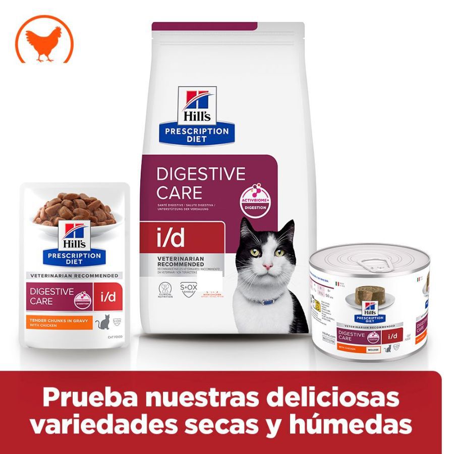 200 g Hill's Prescription Diet i/d Mousse de Pollo lata para gatos, , large Imagem n&uacute;mero 5