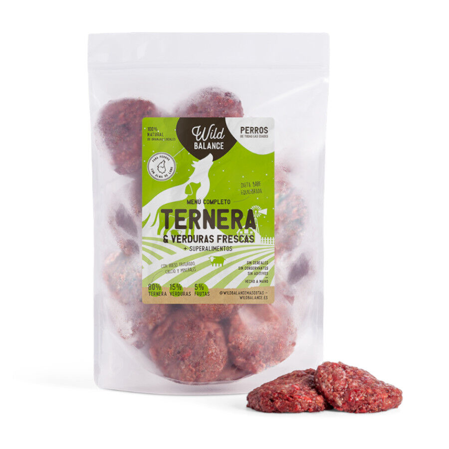 1 kg Wild Balance BARF Vitela e Legumes alimenta&ccedil;&atilde;o natural congelada para c&atilde;es, , large Imagem n&uacute;mero 1