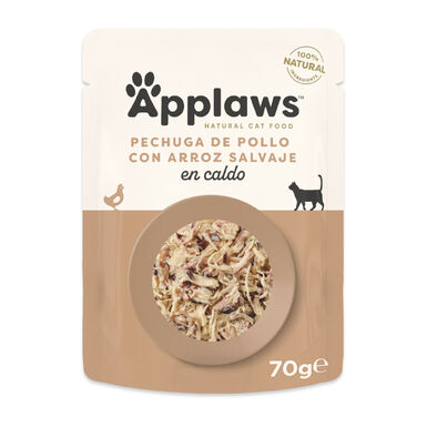 Applaws de frango e arroz sachê para gatos