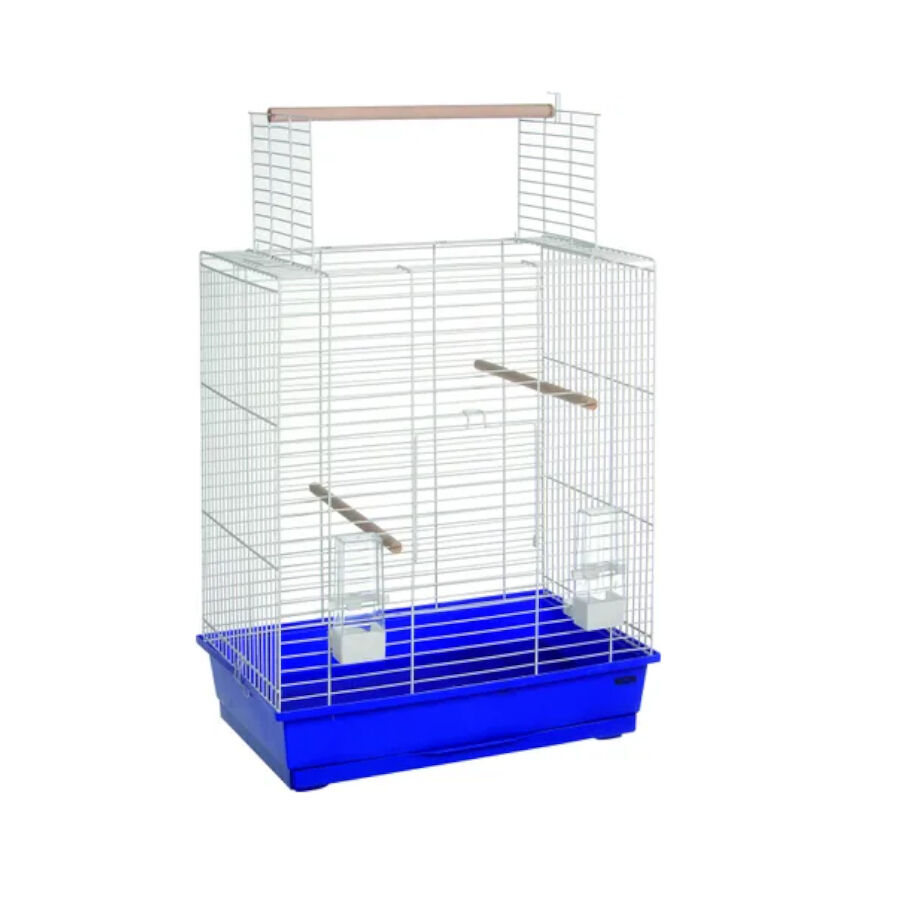 Flamingo Halura Gaiola Branca e Azul para periquitos, , large Imagem n&uacute;mero 1