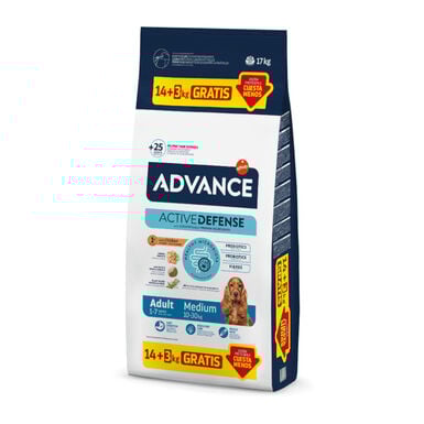 Advance Active Defense Medium Adult Frango e Arroz ração para cães