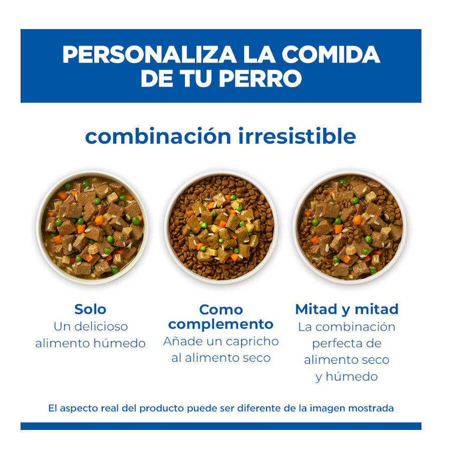 363 g Hill's Science Plan Adult Comida h&uacute;mida de Frango e Legumes para c&atilde;es, , large Imagem n&uacute;mero 6