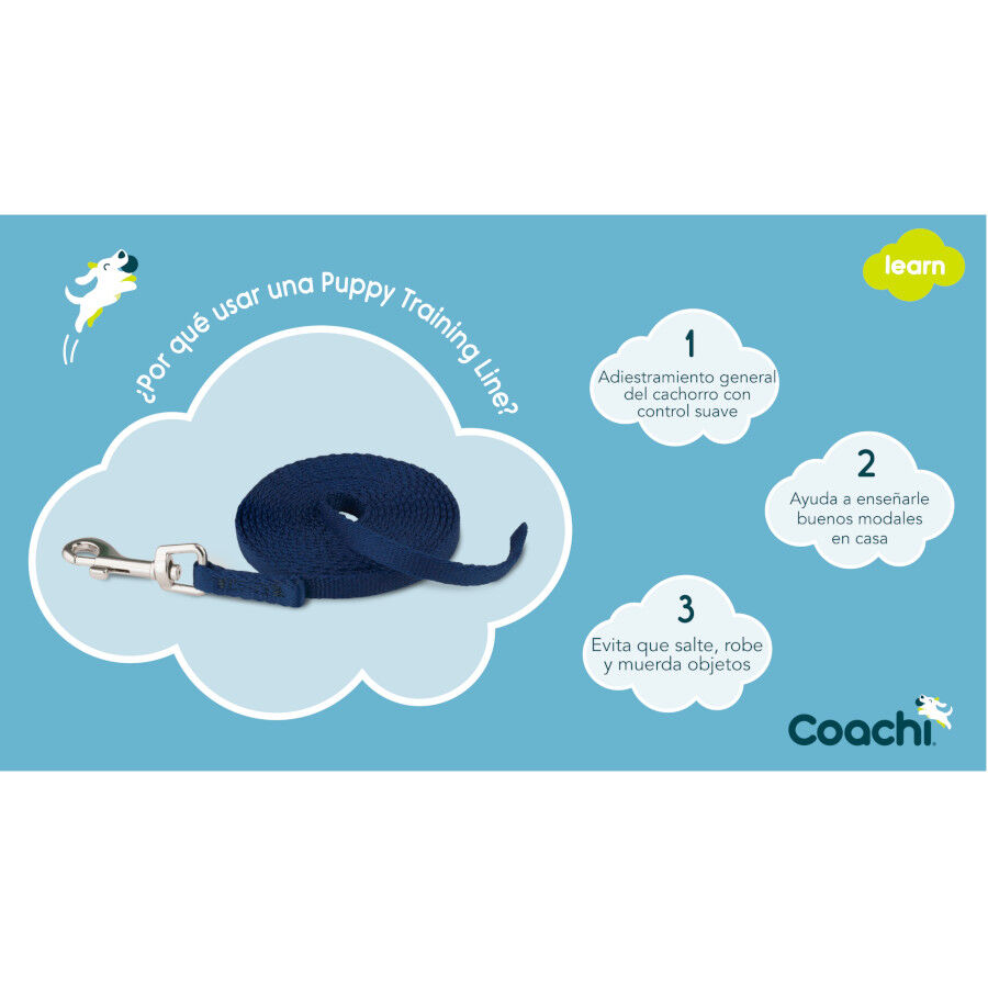 Coachi Trela de adestramento azul para c&atilde;es, , large Imagem n&uacute;mero 3