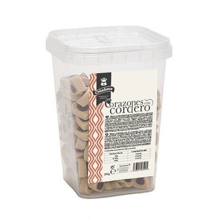 Criadores snack húmedo corazones cordero perros image number null