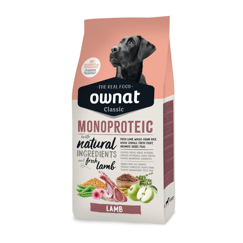 Ownat Classic Monoproteico Ração de cordeiro para cães,  Imagem número 1 Ownat Classic Monoproteico Ração de cordeiro para cães, , large Imagem número 1
