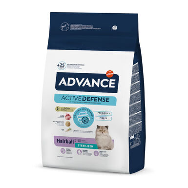 Affinity Advance Sterilized Hairball Peru e Cevada ração para gatos