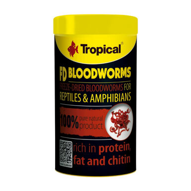 Comida para répteis Tropical FD Blood Worms