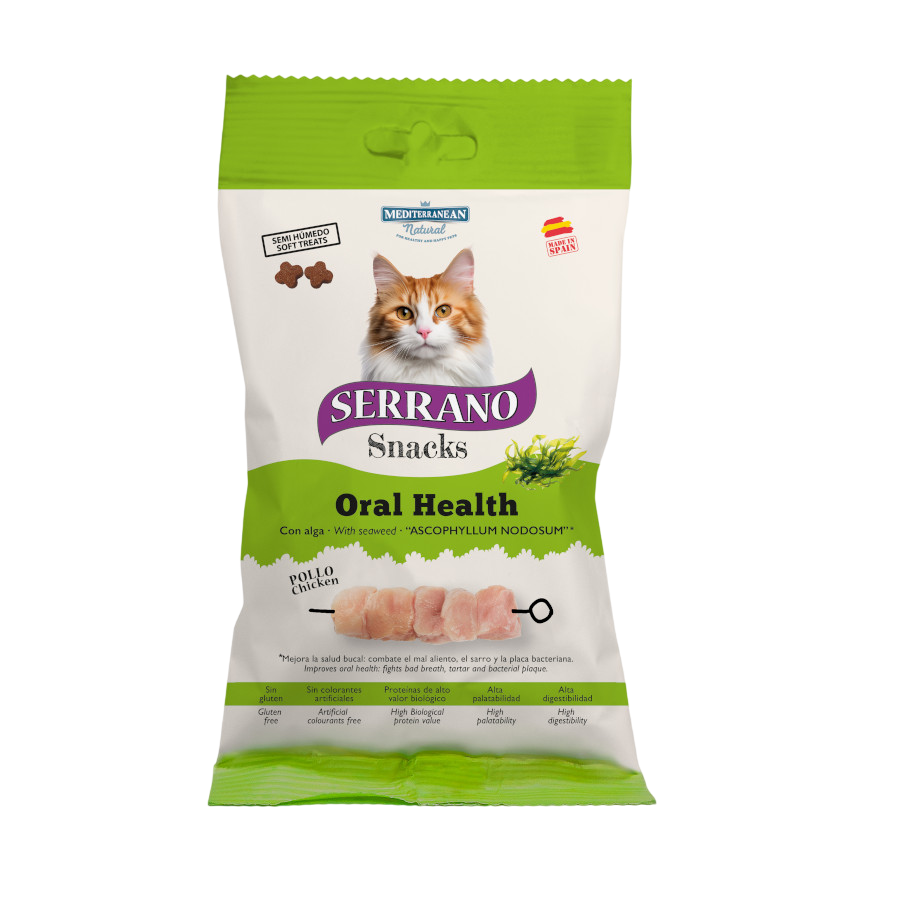 50 g Serrano Snacks Oral Health de Frango para gatos, , large Imagem n&uacute;mero 1