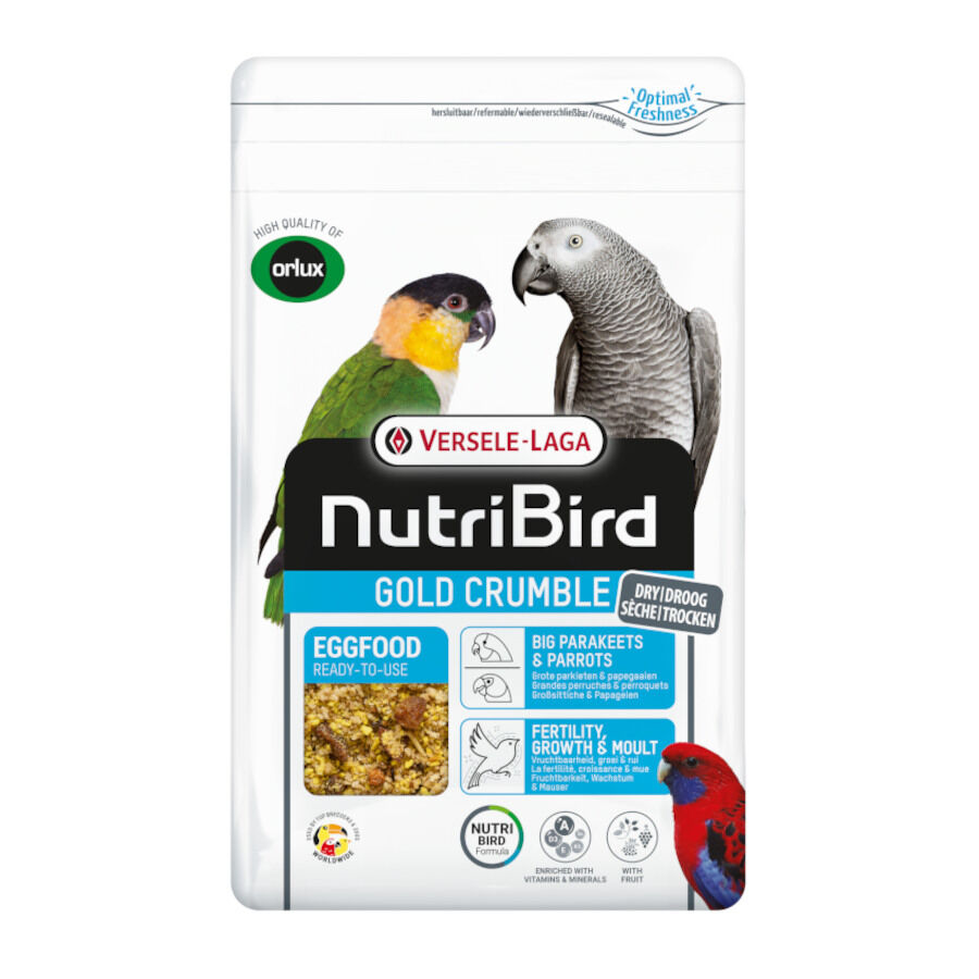 NutriBird Pasta de ovo Gold Crumble para periquitos e papagaios grandes, , large Imagem n&uacute;mero 1