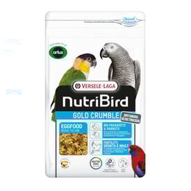 NutriBird Pasta de ovo Gold Crumble para periquitos e papagaios grandes