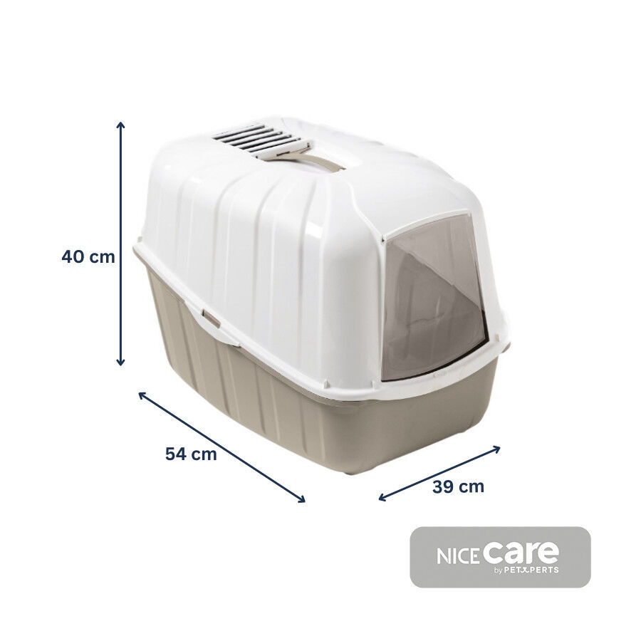 Nice Care Caixa de areia fechada Komoda bege para gatos, , large Imagem n&uacute;mero 2