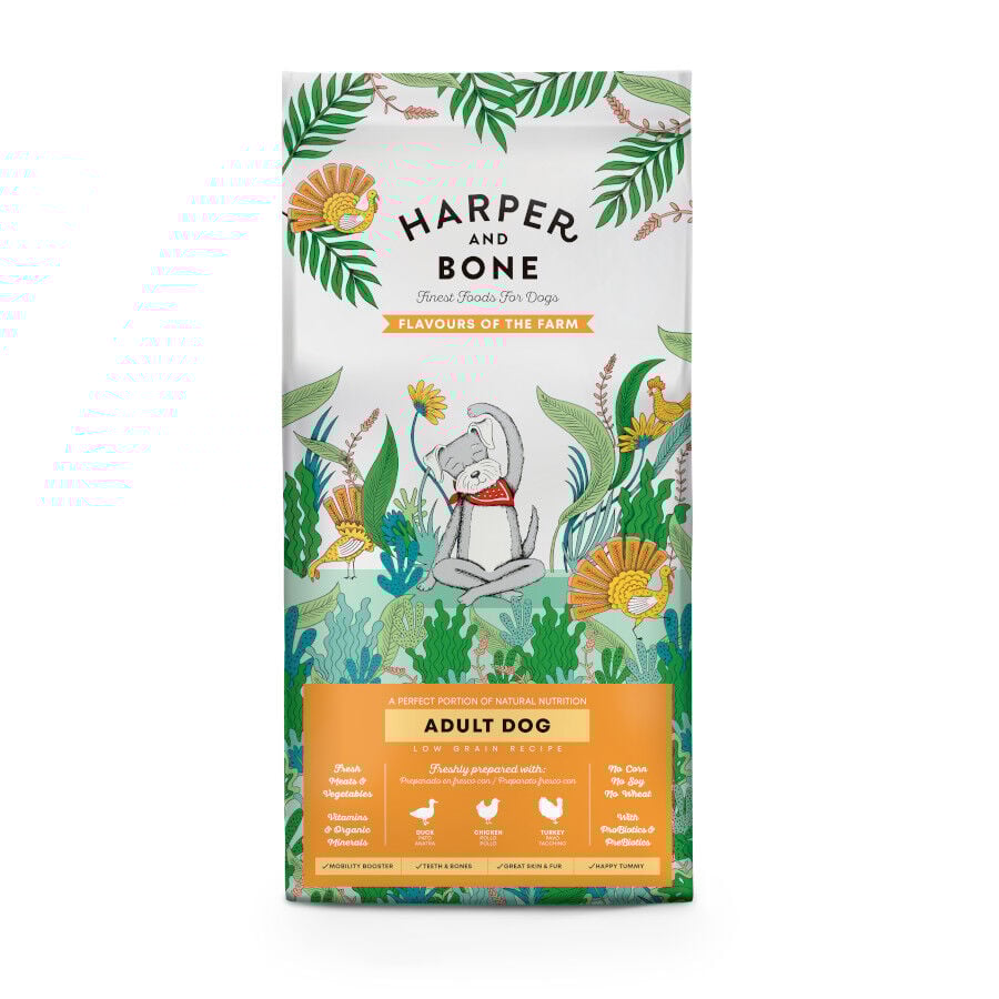 12 kg Harper & Bone Flavours Farm Ra&ccedil;&atilde;o de frango e peru Adult para c&atilde;es, , large Imagem n&uacute;mero 1