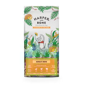 Harper & Bone Flavours Farm Ra&ccedil;&atilde;o de frango e peru Adult para c&atilde;es