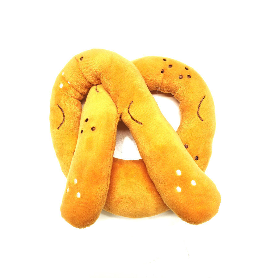 Tootoy! Comfort Baked Pretzel Cuddler peluche com som para c&atilde;es, , large Imagem n&uacute;mero 2