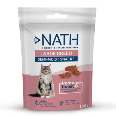 Nath Snacks Semi-húmidos para gatos de razas grandes