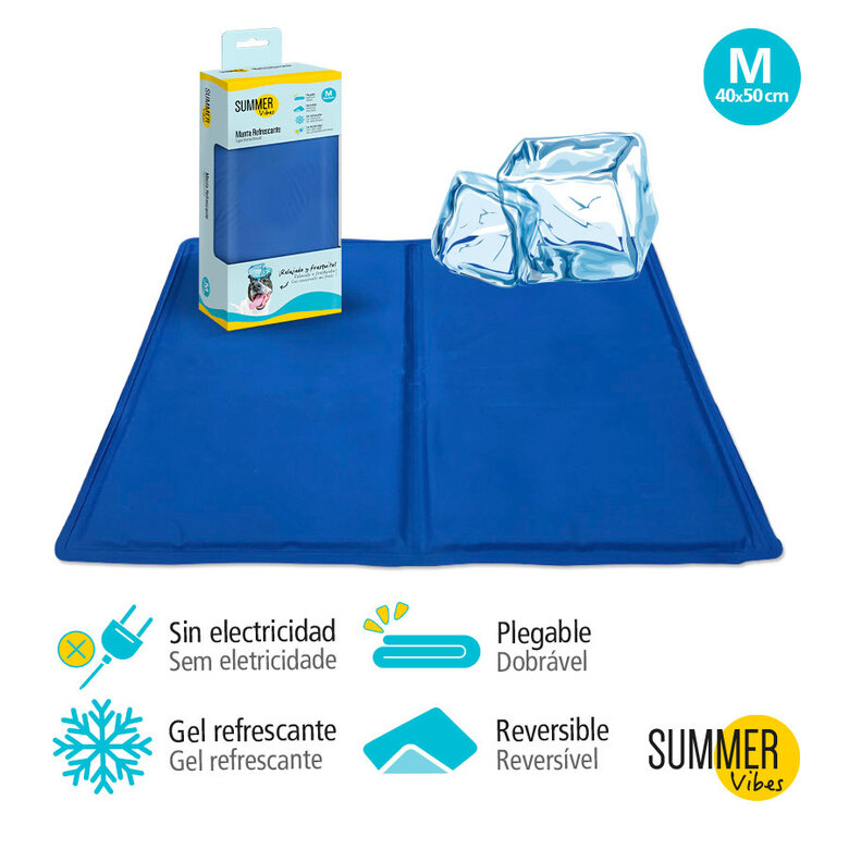 Summer Vibes Manta Refrescante Azul para cães,  Imagem número 3 Summer Vibes Manta Refrescante Azul para cães, , large Imagem número 3