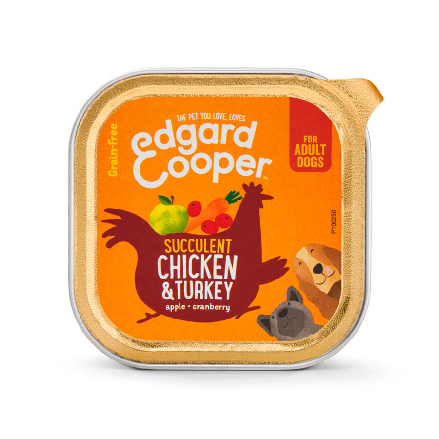 150 g Edgard y Cooper Adult Frango e Peru taerrina para c&atilde;es, , large Imagem n&uacute;mero 1