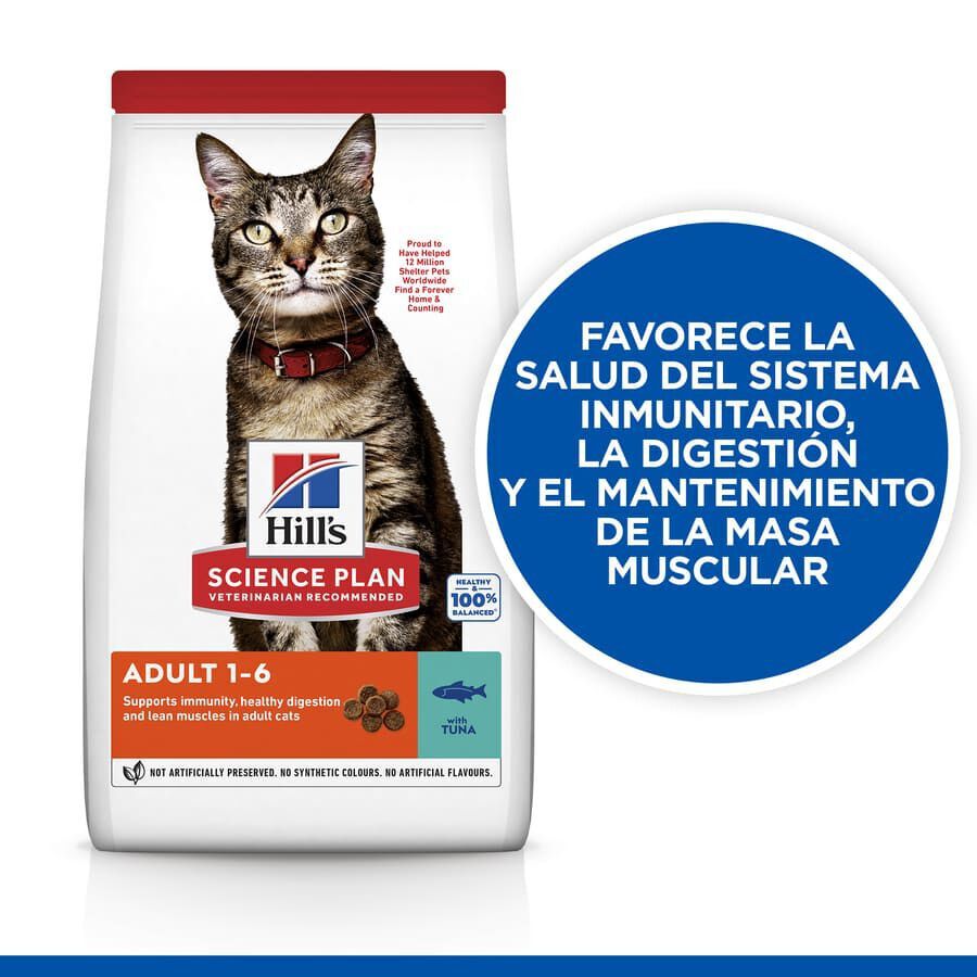 10 kg Hill's Adult Science Plan Atum ra&ccedil;&atilde;o para gatos, , large Imagem n&uacute;mero 3