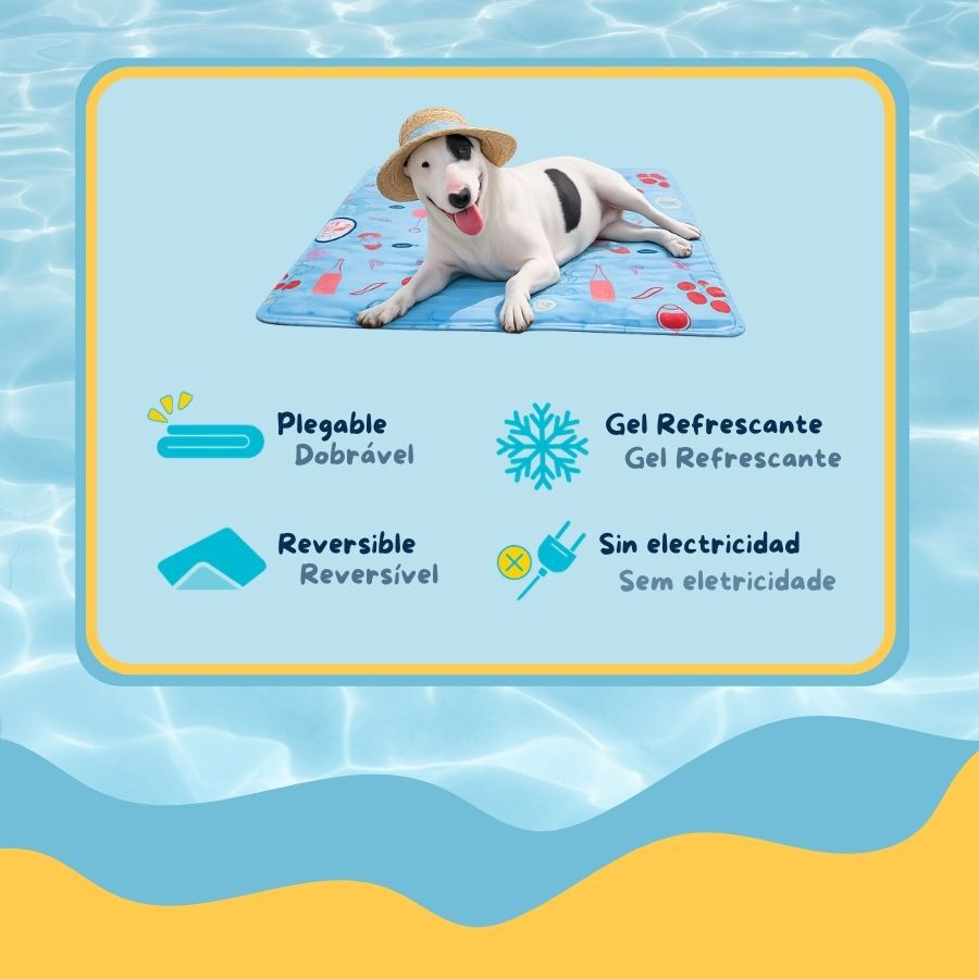 Summer Vibes Cool Mat Dolce Vita Tapete Refrescante para c&atilde;es, , large Imagem n&uacute;mero 3