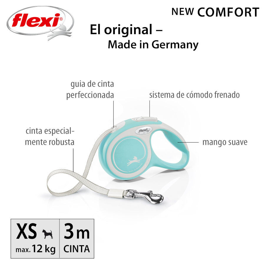 Flexi New Comfort Trela extens&iacute;vel azul para c&atilde;es, , large Imagem n&uacute;mero 2