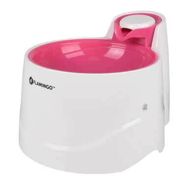 Flamingo Bellagio Bebedouro Automático Branco e Rosa para cães e gatos 
