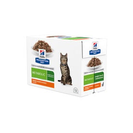 Hill's Prescription Diet Metabolic Feline Saquetas de Frango - Multipack