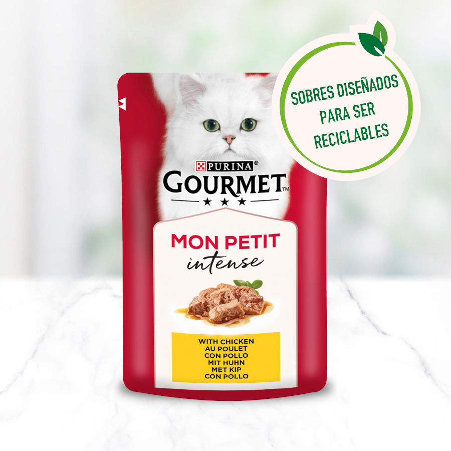6 saquetas x 50 g Purina Gourmet Mon Petit Sele&ccedil;&atilde;o Aves com molho em saqueta para gatos, , large Imagem n&uacute;mero 3