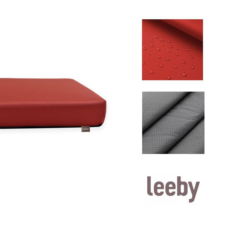 Leeby Almofada Waterproof vermelha anti-pelos vermelha para c&atilde;es, , large Imagem n&uacute;mero 4