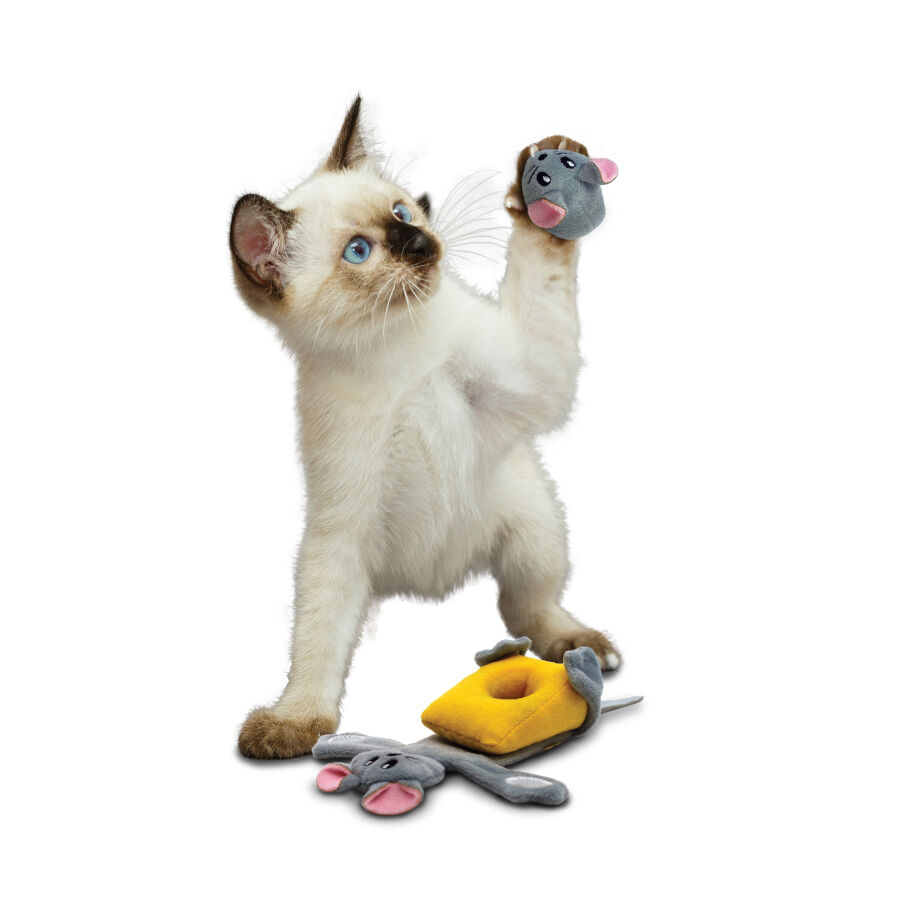 Kong Pull-A-Partz Cheezy Rato de brinquedo para gatos, , large Imagem n&uacute;mero 2