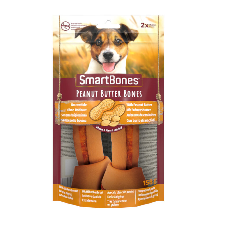 SmartBones Ossos de Manteiga de Amendoim para cães médios, , large image number null