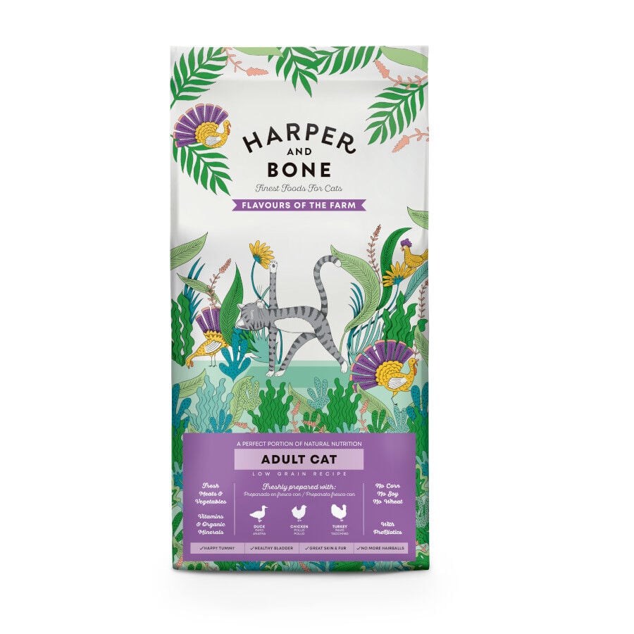 5 kg Harper & Bone Flavours Farm Ra&ccedil;&atilde;o de frango e peru para gatos, , large Imagem n&uacute;mero 1