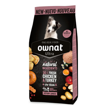 Ownat Ultra Medium Junior ração para cachorros