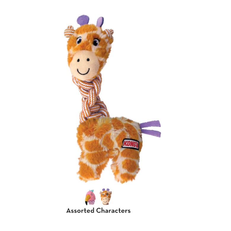 Kong Knots Twists Girafa / Flamingo de Peluche para cães,  Imagem número 3 Kong Knots Twists Girafa / Flamingo de Peluche para cães, , large Imagem número 3