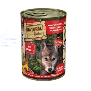 Natural Greatness Complet Range Ancestral Frango com Cenoura e Ananás patê em lata para cães 