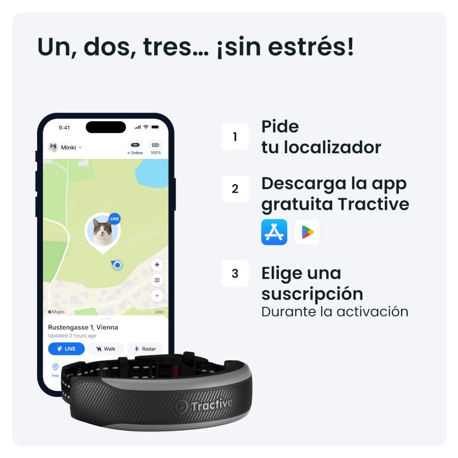 Tractive CAT 6 Mini Preto GPS para gatos, , large Imagem n&uacute;mero 8