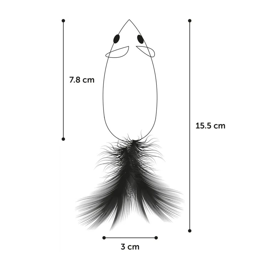 Flamingo Shuka Rato com penas para gatos, , large Imagem n&uacute;mero 4