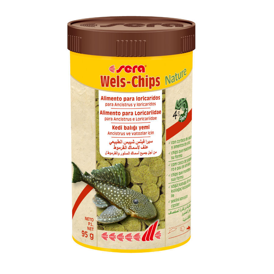 Sera Wels-chips alimento para peces Imagem n&uacute;mero 1