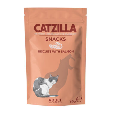 Catzilla Biscoitos Piccolinis de Salmão e Catnip para gatos